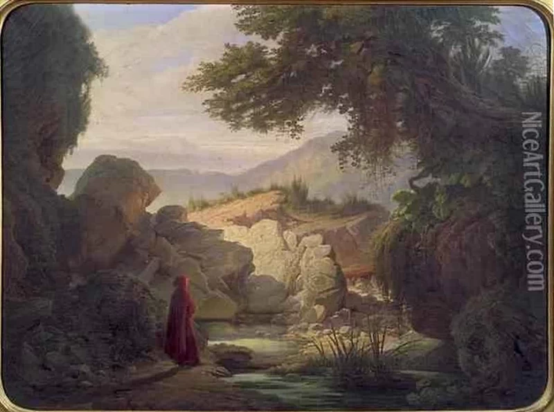 Scena storica in paesaggio